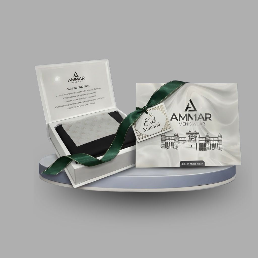 Premium Cotton Suit - Black