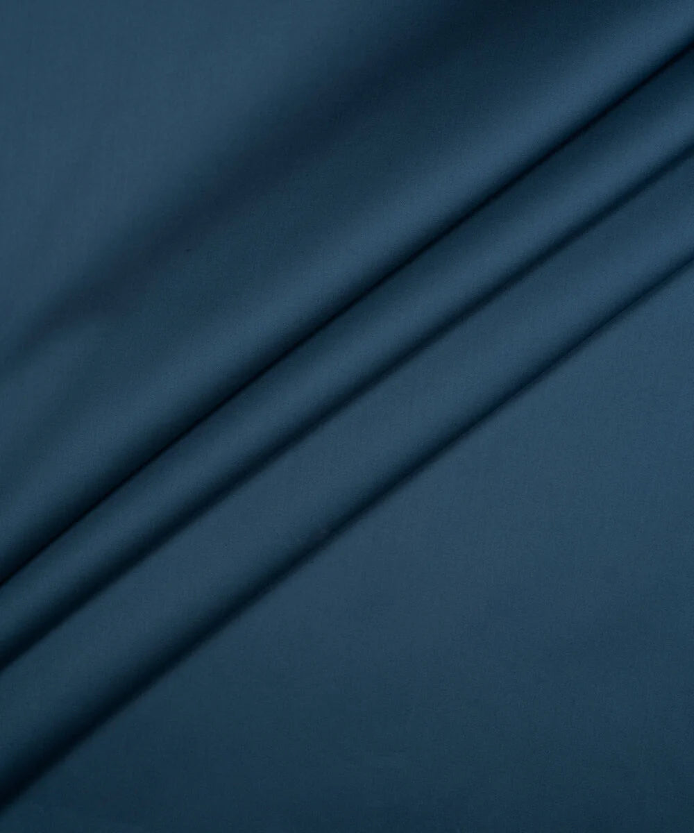 Blue Cotton Suit Fabric | Ammar Menswear